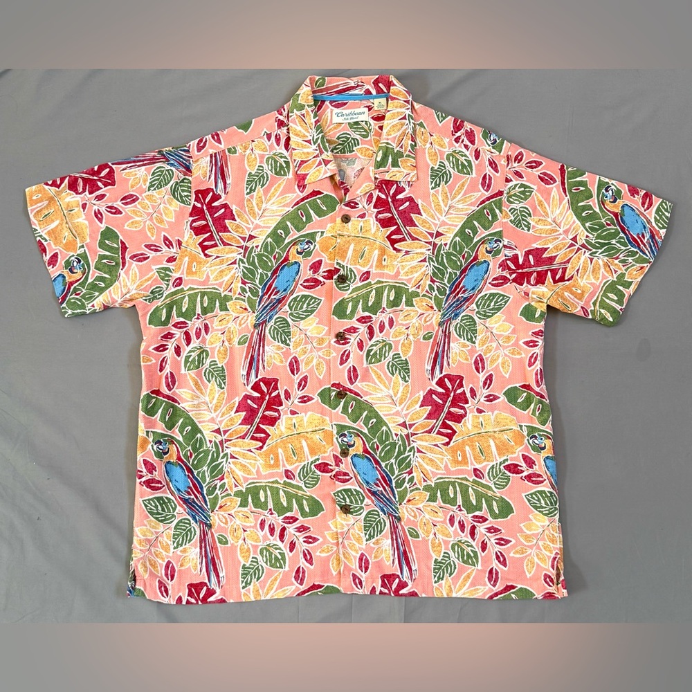 Caribbean Vibrant‎ Parrot Print Shirt